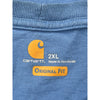 Carhartt Original Fit Pocket T-Shirt - 2XL - Blue Cotton