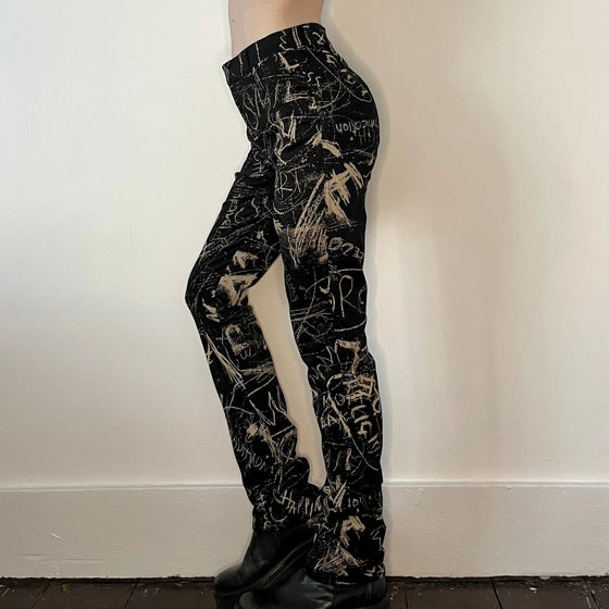 Vintage black Moschino Jeans Trousers - womens 26" waist