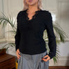 Vintage black Kartika Mesh Top - womens medium