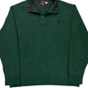 Ralph Lauren 1/4 Zip - 2XL Green Cotton Blend