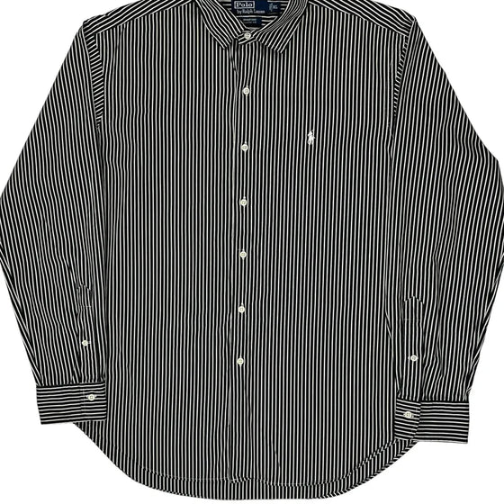 Bradford Ralph Lauren Striped Shirt - XL Black & White Cotton