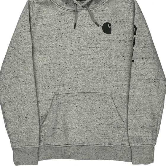 Workwear Carhartt Hoodie - Large Grey Cotton Blend