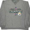 Steelers Reebok Sweatshirt - 2XL Grey Cotton Blend