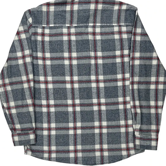 Wrangler Checked Shirt - Large Grey Cotton