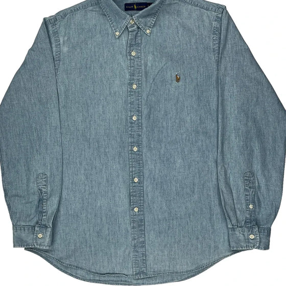 Ralph Lauren Denim Shirt - Large Blue Cotton