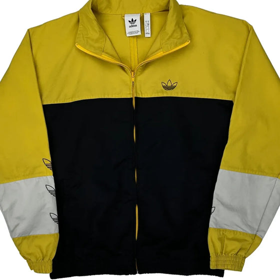 Adidas Track Jacket - Small Yellow Polyester