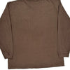 Pocket Carhartt Long Sleeve T-Shirt - XL Brown Cotton