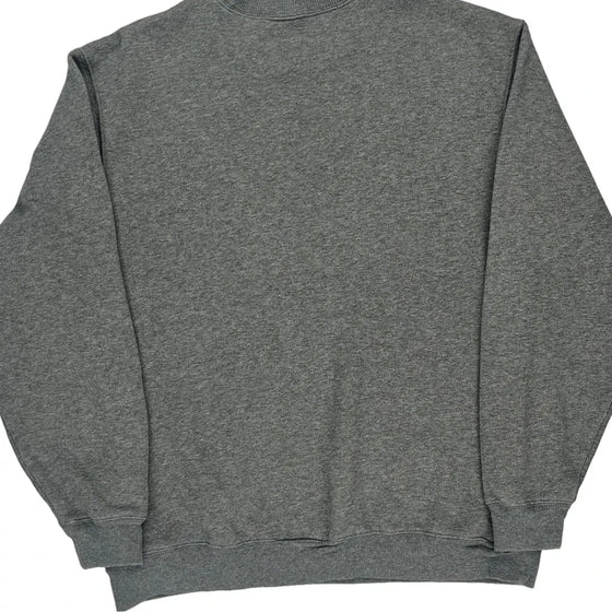 Adidas Logo Adidas Spellout Sweatshirt - Medium Grey Cotton Blend