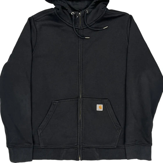 Carhartt Oversized Zip Up - 2XL Black Cotton Blend