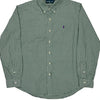 Ralph Lauren Checked Shirt - Large Green Cotton