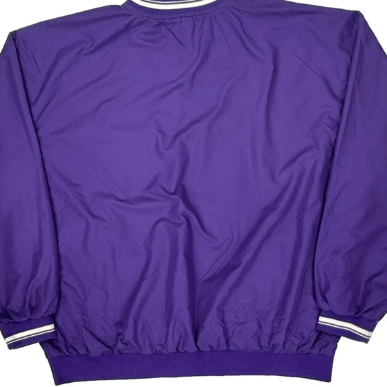 Reebok Windbreaker - XL Purple Polyester