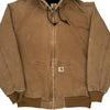 Carhartt Oversized Hoodie - Large Brown Cotton