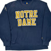 Notre Dame Unbranded Graphic Sweatshirt - XL Blue Cotton Blend