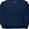 Classic Reebok Spellout Sweatshirt - XL Blue Cotton Blend