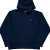 Nike Hoodie - Large Navy Cotton Blend