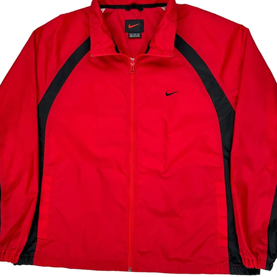 Nike Jacket - Large Red Polyester