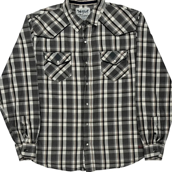 Levis Checked Shirt - Large Black Cotton