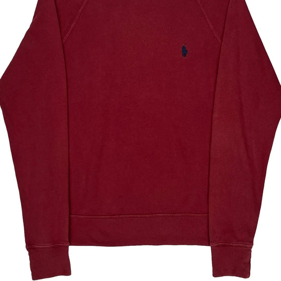 Ralph Lauren Sweatshirt - Small Burgundy Cotton