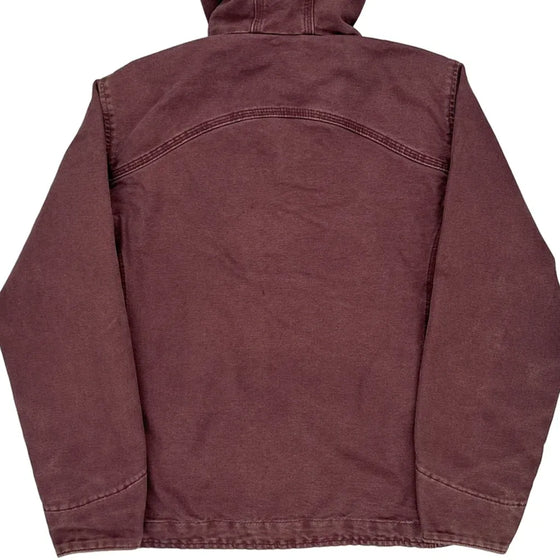 Carhartt Cropped Coat - XS Burgundy Cotton Blend