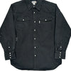 Western Style Carhartt Checked Shirt - Large Black Cotton