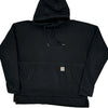 Carhartt Baggy Hoodie - Medium Black Cotton Blend