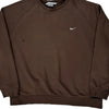 Nike Sweatshirt - XL Brown Cotton Blend