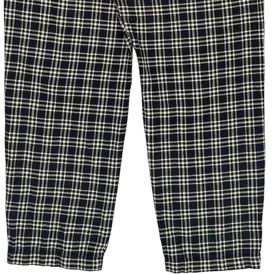 Stussy Checked Trousers - 34W 27L Black Cotton Blend