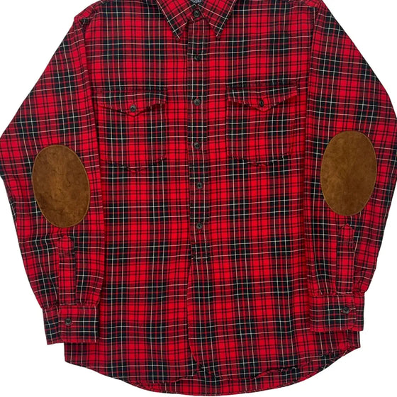 Woodsman Workshirt Ralph Lauren Checked Flannel Shirt - Small Red Cotton