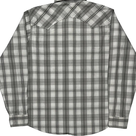 Levis Checked Shirt - Medium Grey Cotton Blend