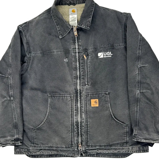 Ugl Services Carhartt Jacket - 2XL Black Cotton Blend