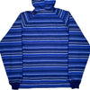 Patagonia Striped Jacket - Large Blue Polyester