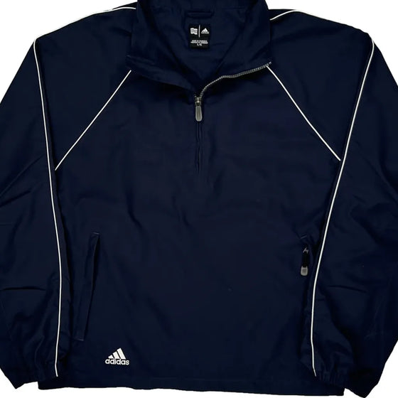 Adidas Windbreaker - Large Navy Polyester