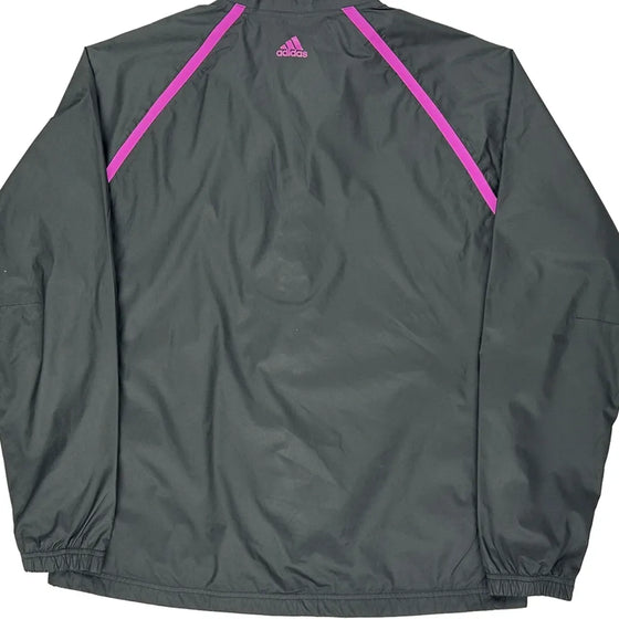 Adidas Track Jacket - Large Grey Polyester