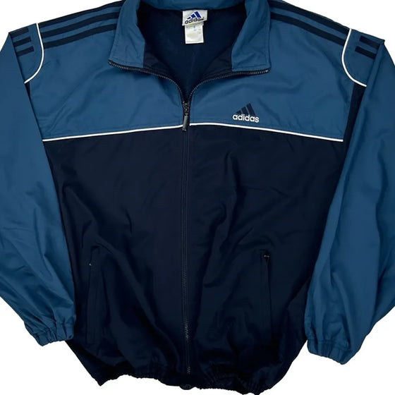 Adidas Track Jacket - Medium Blue Polyester