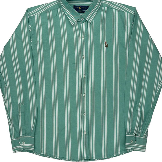 Ralph Lauren Slim Fit Shirt - XL Green Cotton