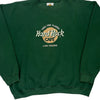 Las Vegas Hard Rock Cafe Spellout Sweatshirt - XL Green Cotton Blend