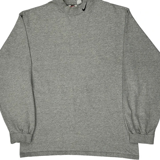 Made In Usa Nike Sweatshirt - Large Grey Cotton Blend