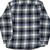 Wrangler Checked Overshirt - Large Navy Cotton Blend