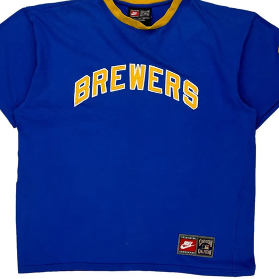 Brewers Nike Mlb T-Shirt - XL Blue Cotton