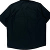 Wrangler Short Sleeve Shirt - Large Black Cotton