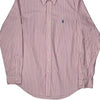 Ralph Lauren Striped Shirt - Medium Pink Cotton