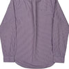 Slim Fit Ralph Lauren Checked Shirt - Small Purple Cotton