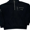 Swoosh Nike Spellout 1/4 Zip - Large Black Cotton Blend