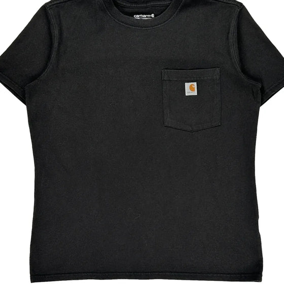 Carhartt T-Shirt - Medium Black Cotton