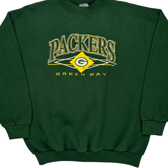 Green Bay Packers Logo Athletics Graphic Sweatshirt - XL Green Cotton Blend