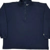 Nike 1/4 Zip - XL Navy Polyester