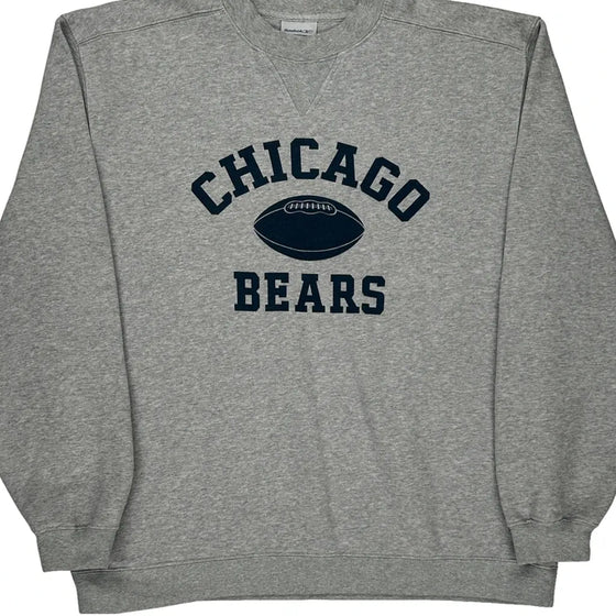 Chicago Bears Reebok Sweatshirt - Large Grey Cotton Blend