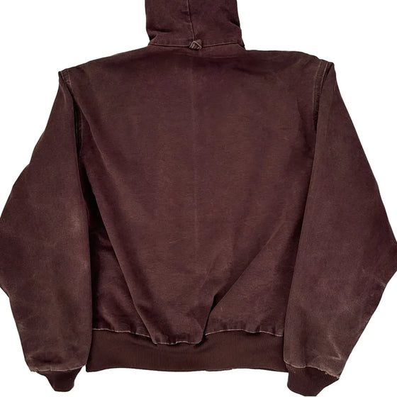 Workwear Carhartt Zip Up - Small Brown Cotton