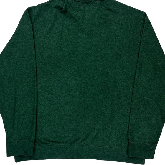 Ralph Lauren 1/4 Zip - 2XL Green Cotton Blend