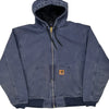 Workwear Carhartt Cropped Jacket - XL Blue Cotton